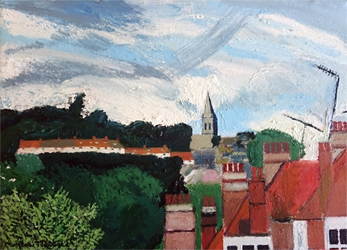 Muswell Hill, Viewed from Rokesly Avenue, Crouch End