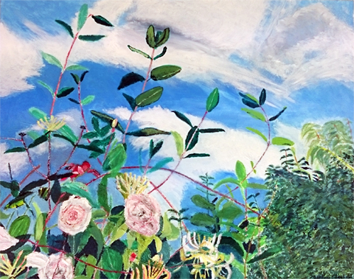 Roses and Honeysuckle