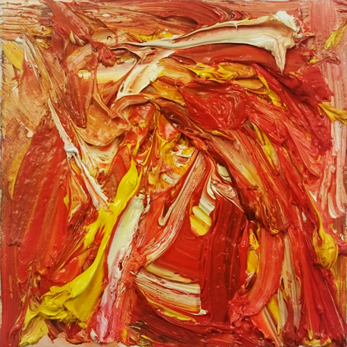 Composition in Red, Yellow and White