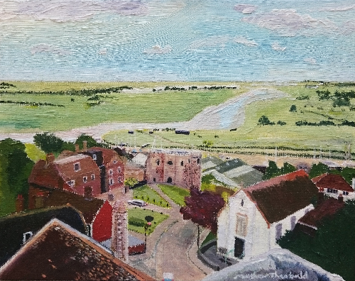 Ypres Castle, Viewed from St. Mary's Church Spire, Rye, Sussex