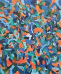 Composition in Blue, Green and Orange