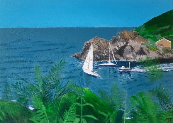 Boats at Polperro, Cornwall