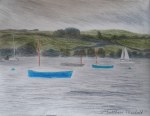 Boats at Dart River, Stoke Gabriel, Devon