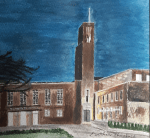 Hornsey Town Hall, at Night, 2025